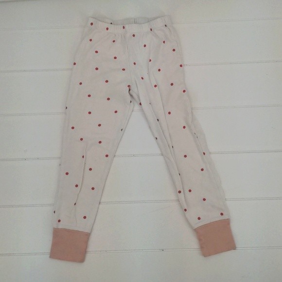 Mini Boden White Pink Polka Dots Pull On Pants‎ Size 5Y - Picture 1 of 10